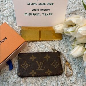Louis Vuitton Brown Monogram Key Pouch